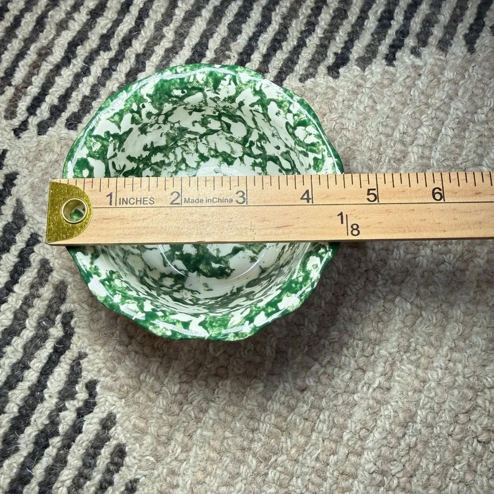 Farmhouse Apple Spongeware Mixing Bowl Country‎ Cottage Kitchen Farmhouse Decor